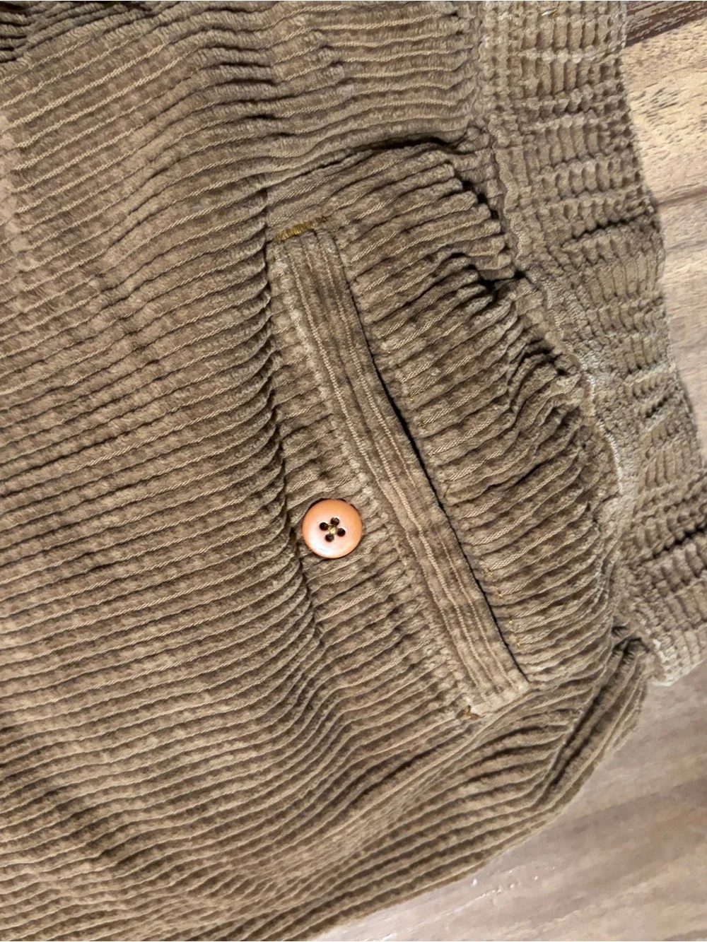 Men's Brown Corduroy Pants - Casual Relaxed Fit 100% cotton